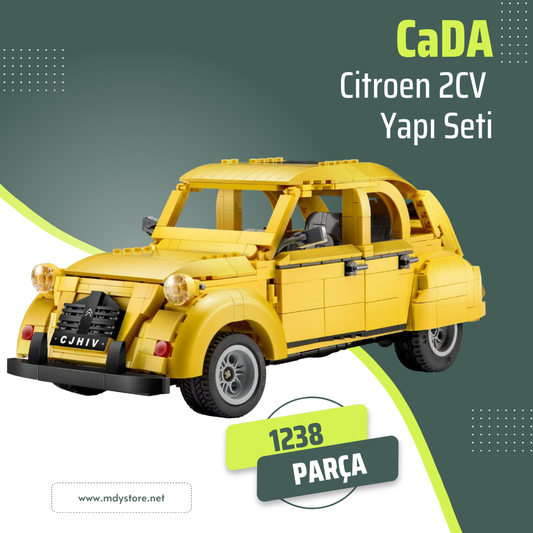 "Citroën 2CV Replika Yapı Seti - Detaylı Model Araç Hobi ve Koleksiyon Seti"