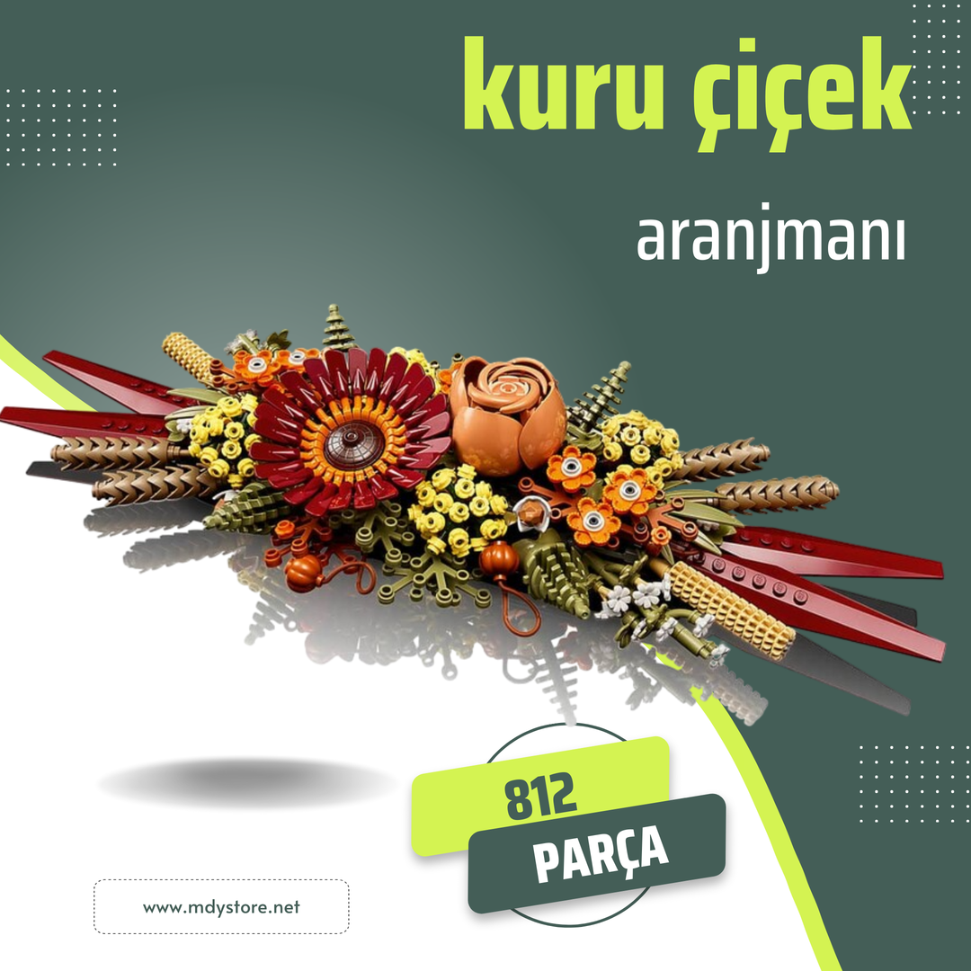 Doğanın Güzelliği ile Evinizi Renklendirin: 812 Parçalık Botanik Çiçek Aranjmanı