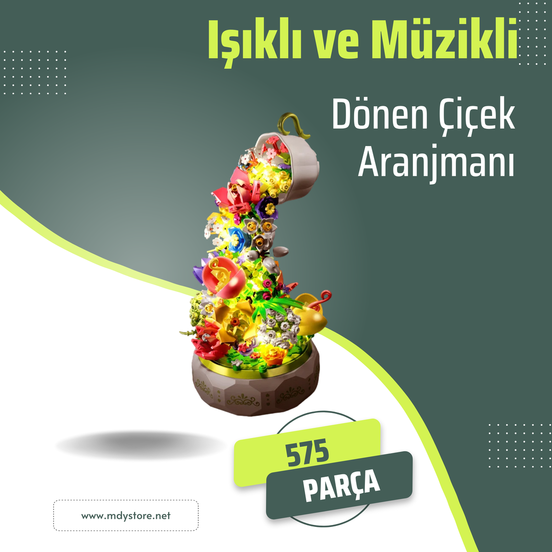 Işıklı, Müzikli ve Döner: 575 Parçalık Yapı Seti