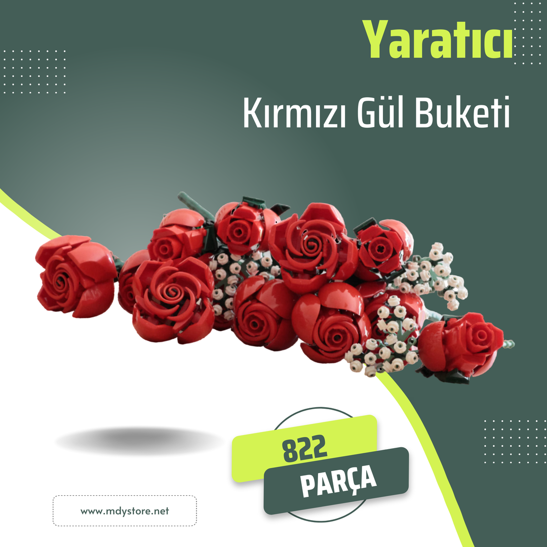 Aşkın ve Zarafetin Simgesi: 822 Parçalık Kırmızı Gül Buketi