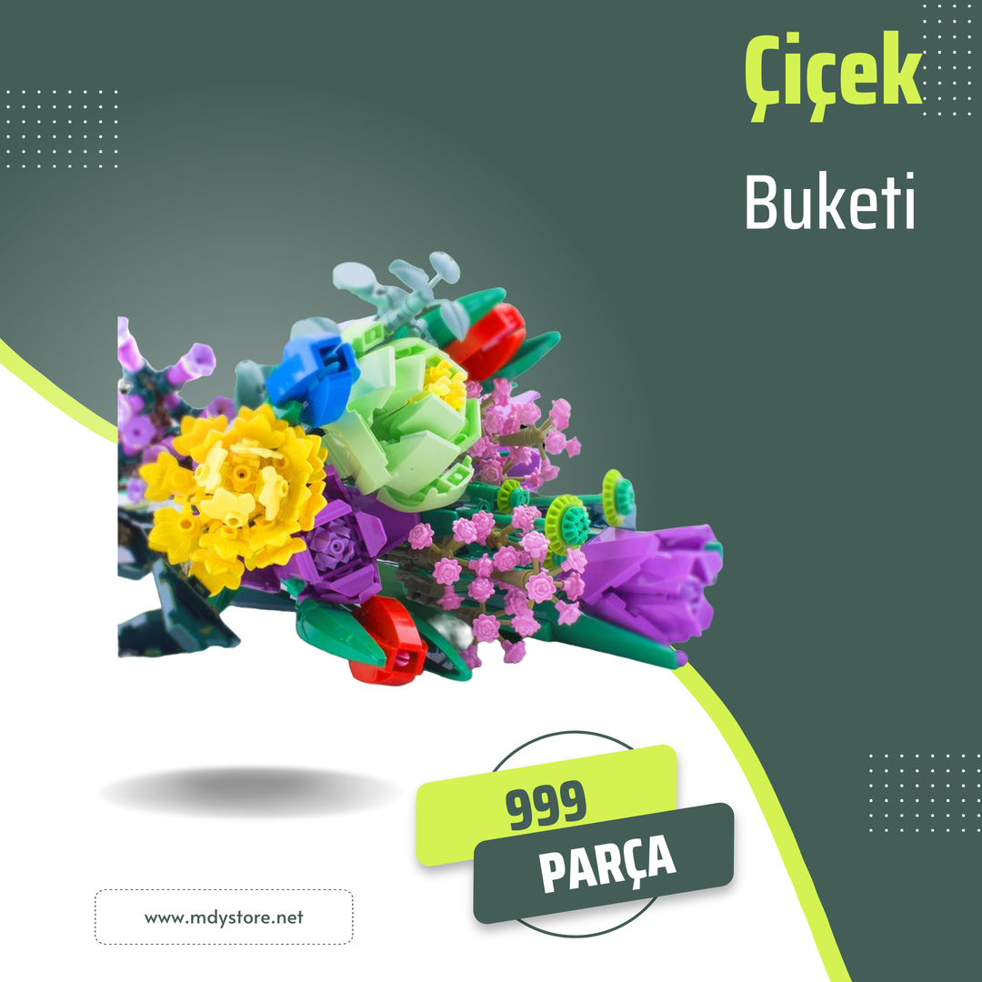 Renklerin Dansı: 999 Parçalık Çiçek Buketi