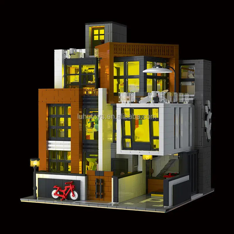 XMORK Cube Brown Modern Villa