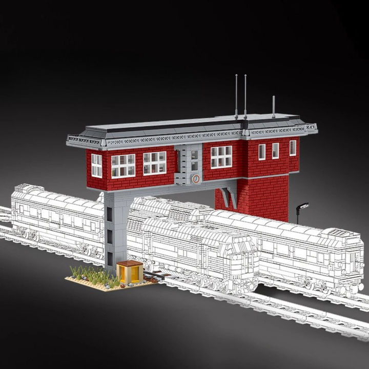 MOULD KING Tren Sinyal İstasyonu