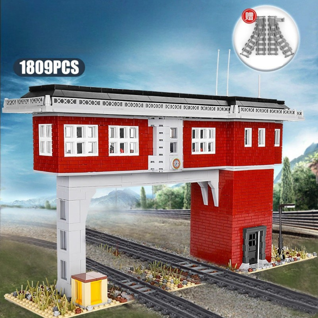 MOULD KING Tren Sinyal İstasyonu