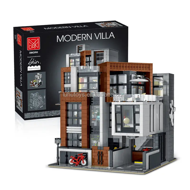XMORK Cube Brown Modern Villa