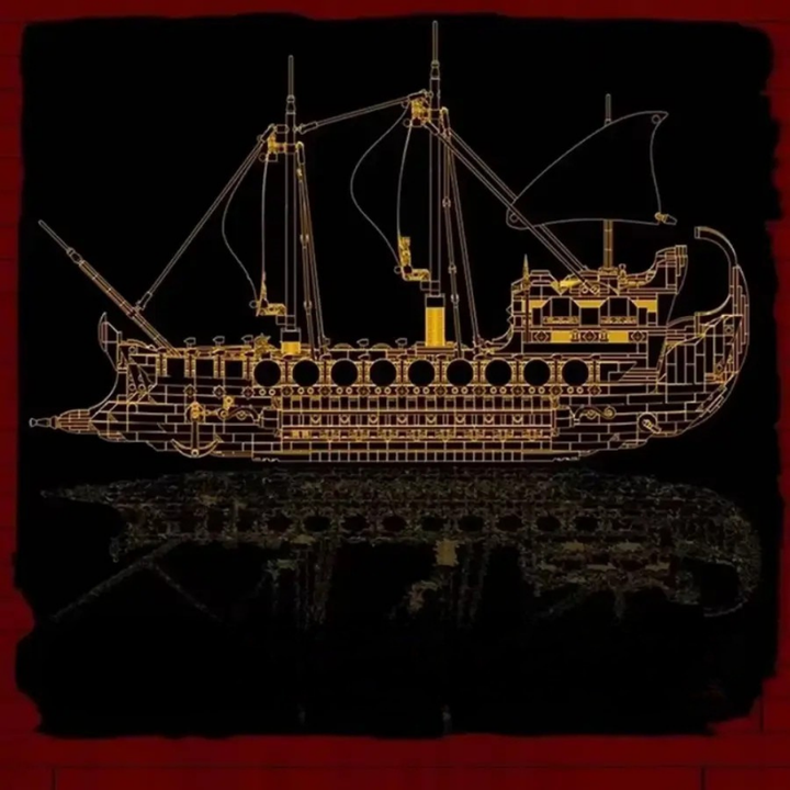 BAKA Tarihi Uzun Antik Viking Savaş Gemisi