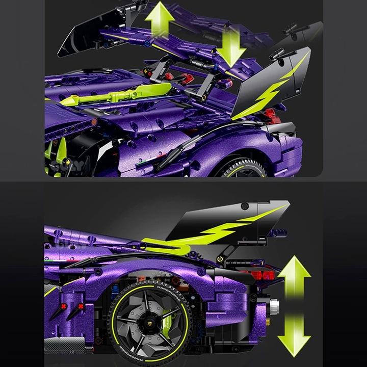 GULY 10635 Lamborghini Purple Supercar Technic