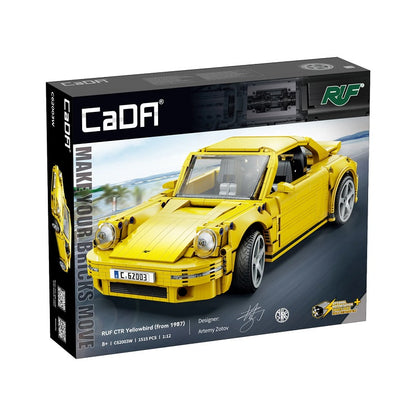 CaDA C62003W - RUF CTR 2017 Yellowbird 1:12 Ölçekli Motorlu Yapı Seti (1515 Parça)