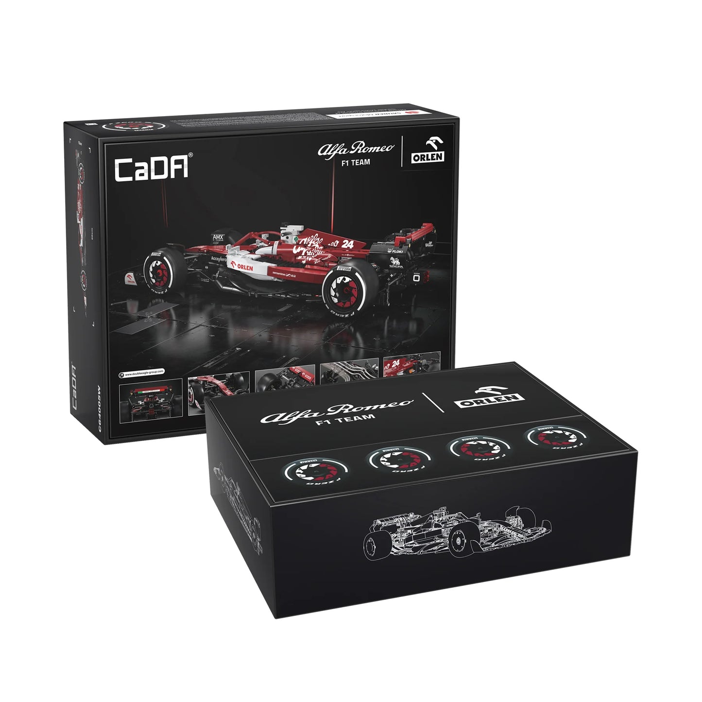 CaDA C64005W - Alfa Romeo F1 ORLEN C42 1:8 Ölçekli 1868 Parça Yapı Seti