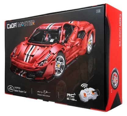 CaDA Master C61042w 3187 Parça Ferrari 488 Pista Uzaktan Kumandalı Yapı Seti