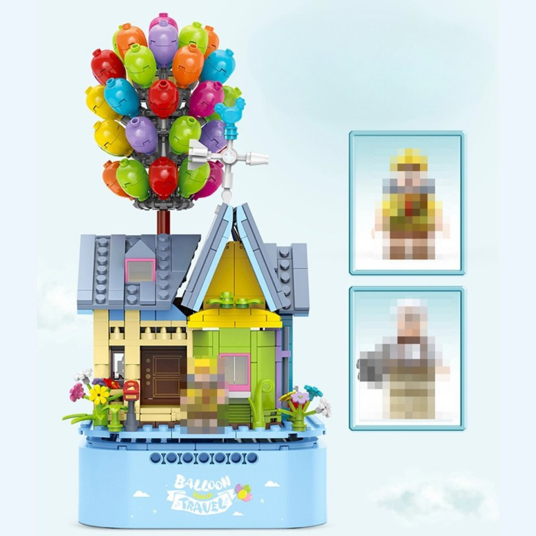 GULY 60504 Music Box：Mini Balloon House Up House