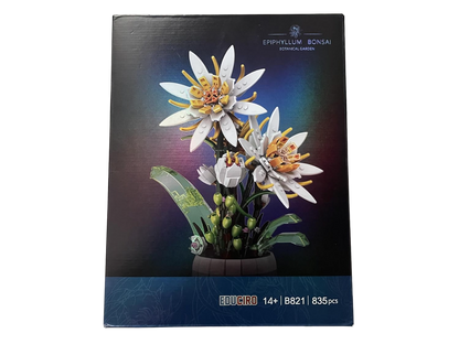 MDY™ - 835 Parça Epiphyllum Yapı Seti - Gerçekçi Orkide Kaktüs Modeli