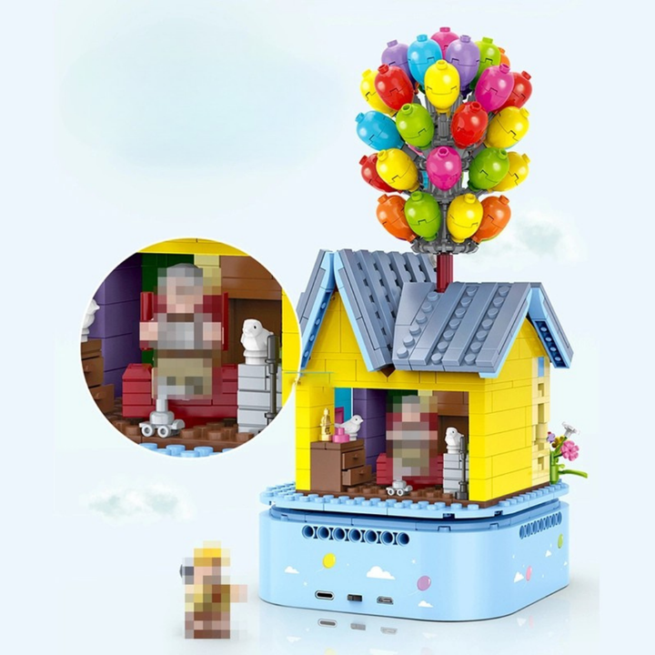 GULY 60504 Music Box：Mini Balloon House Up House