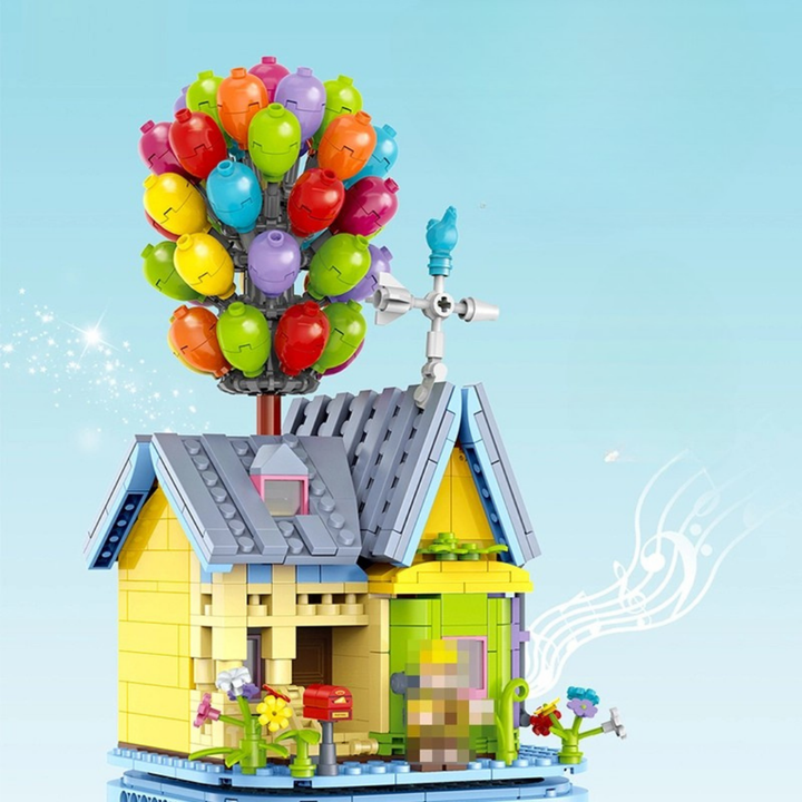 GULY 60504 Music Box：Mini Balloon House Up House