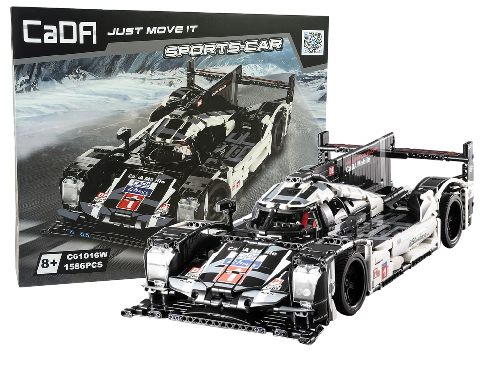 MDY™ - CaDA C61016W Porsche 919 Hybrid Evo, 1586 Parça, Motorize Edilebilir 1:9.5 Ölçekli Yarış Arabası