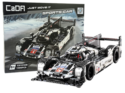 MDY™ - CaDA C61016W Porsche 919 Hybrid Evo, 1586 Parça, Motorize Edilebilir 1:9.5 Ölçekli Yarış Arabası