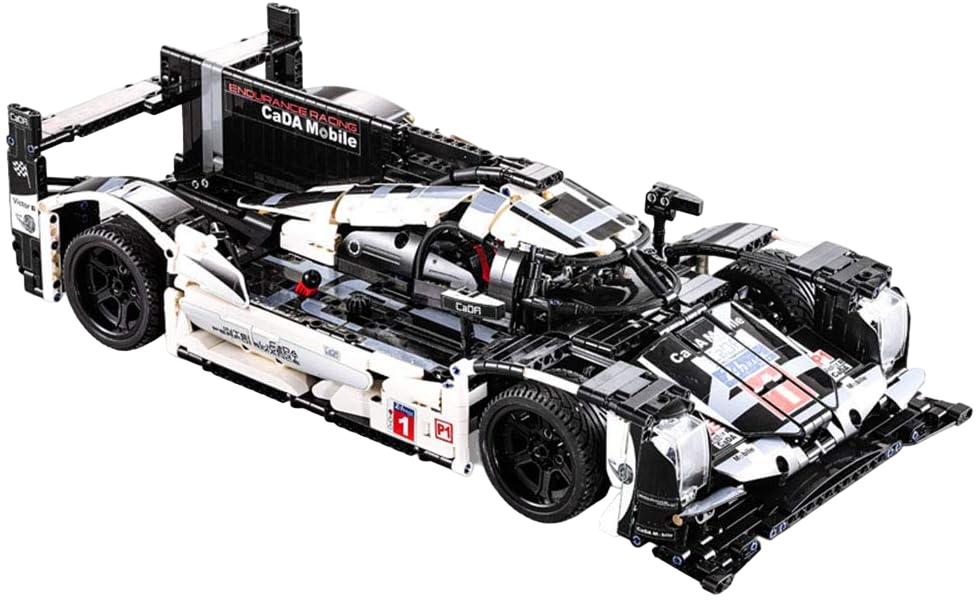 MDY™ - CaDA C61016W Porsche 919 Hybrid Evo, 1586 Parça, Motorize Edilebilir 1:9.5 Ölçekli Yarış Arabası