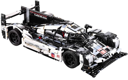 MDY™ - CaDA C61016W Porsche 919 Hybrid Evo, 1586 Parça, Motorize Edilebilir 1:9.5 Ölçekli Yarış Arabası