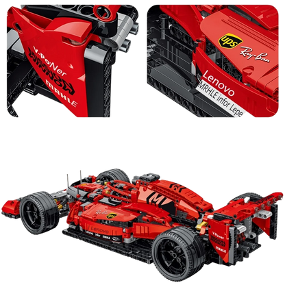 MDY™ - Ferrari SF90 Yapı Seti +1072 Parça - Detaylı ve Gerçekçi Yarış Arabası Modeli