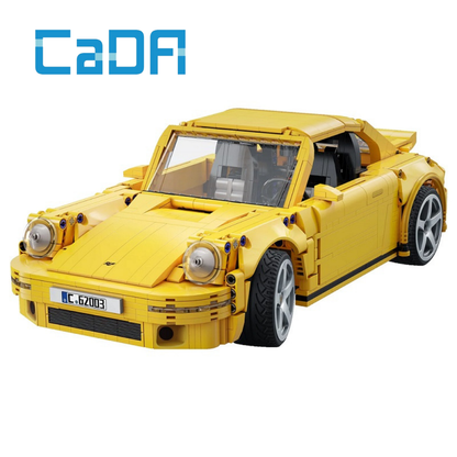 CaDA C62003W - RUF CTR 2017 Yellowbird 1:12 Ölçekli Motorlu Yapı Seti (1515 Parça)