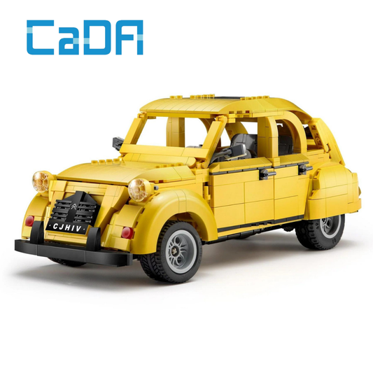 CaDA C61026W Citroën 2CV Replika Yapı Seti - 1238 Parça Gerçekçi Model