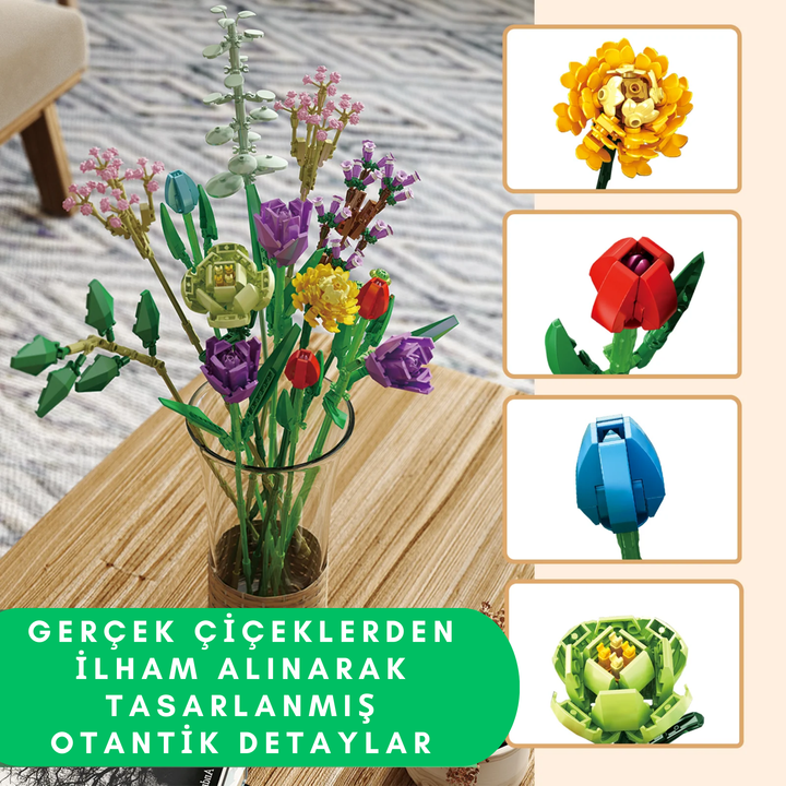 Çiçek Buketi Yapı Seti