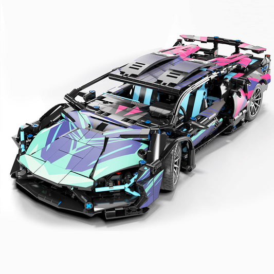 MDY™ - Lamborghini Sian FKP37 Yapı Seti - Mor-Yeşil-Pembe Renk Seçenekli