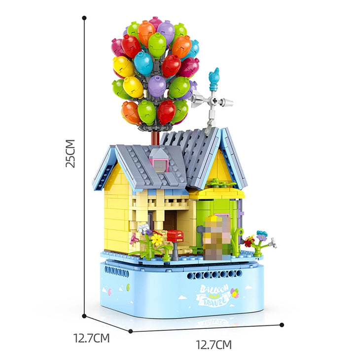 GULY 60504 Music Box：Mini Balloon House Up House