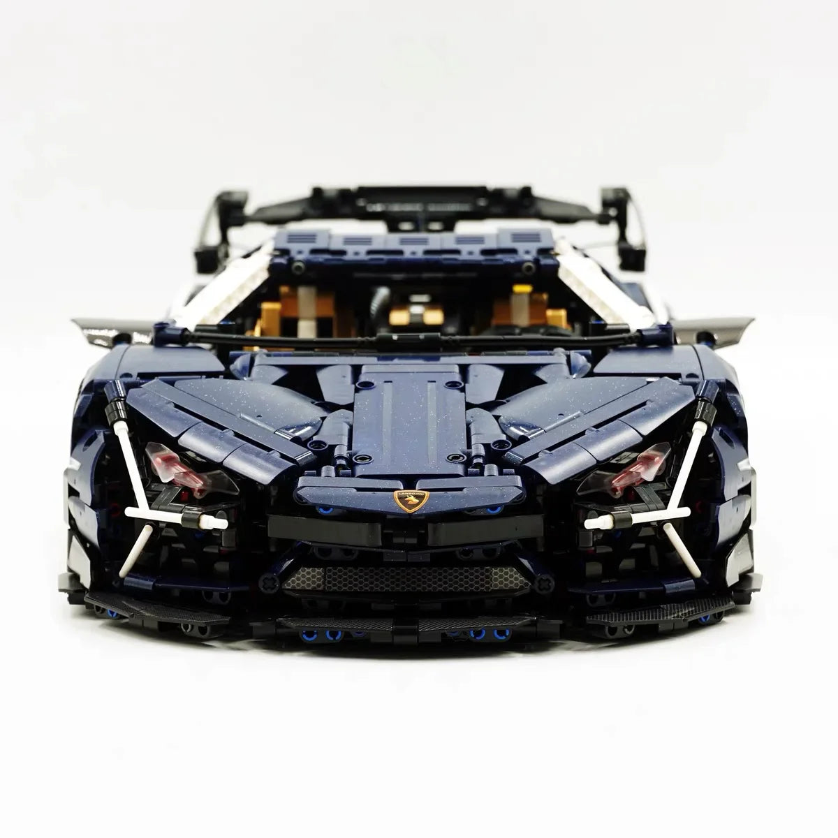 4106 Parça Guly Lamborghini Aventador Model Araba Seti - Yıldızlı Gökyüzü Mavisi, Elektrikli ve Uzaktan Kumandalı 1:8 Ölçekli Spor Araba